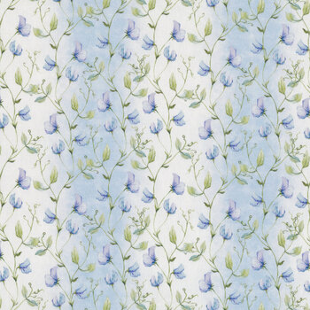 Periwinkle Spring 8PS-1 Sweet Peas by In The Beginning Fabrics