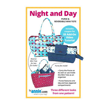 Night and Day Purse & Reversible Mini Tote Pattern, Image