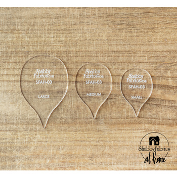 Acrylic Rose Petal Templates - Set of 3, Image