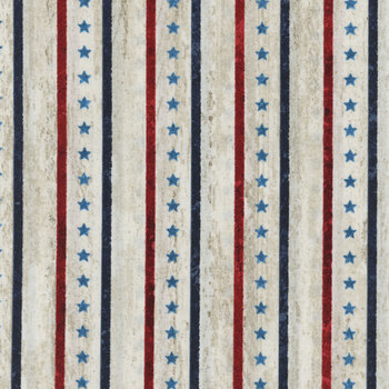 Stonehenge Stars & Stripes 11 25341-11 by Linda Ludovico for Northcott Fabrics, Image