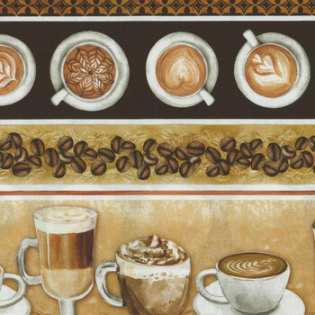 For The Love Of Coffee 14154-71 Neutral by Nicole Decamp for Benartex, Image