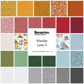 Wander Lane II  Fat Quarter Bundle Nancy Halvorsen for Benartex