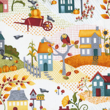 Wander Lane II 13650-99 Autumn by Nancy Halvorsen for Benartex, Image