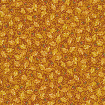 Wander Lane II 13652-30 Gold by Nancy Halvorsen for Benartex, Image