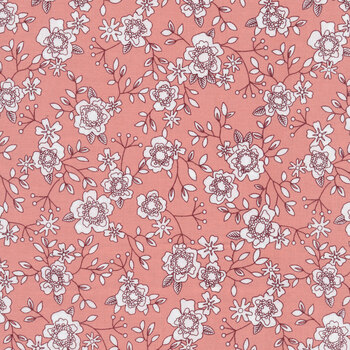 Wander Lane II 13653-26 Coral by Nancy Halvorsen for Benartex, Image