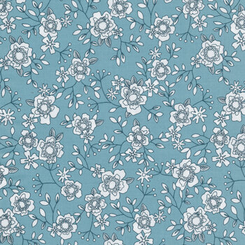 Wander Lane II 13653-84 Teal by Nancy Halvorsen for Benartex, Image