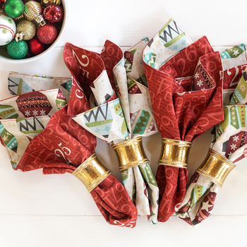 SAMPLE - Cloth Napkins - Countdown to Christmas, Image