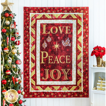  Christmas Joy Quilt Kit - Red, Image