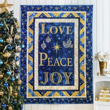 SAMPLE - Christmas Joy Quilt - Blue 