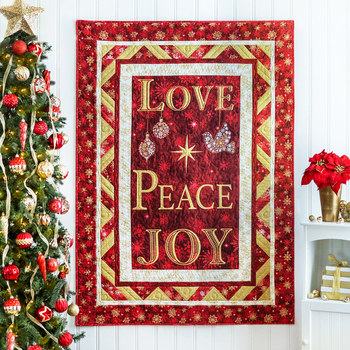 SAMPLE - Christmas Joy Quilt - Red 