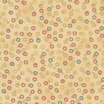 Stof Christmas - Frosty Snowflake 4590-213 Beige/Gold by Stof Fabrics, Image