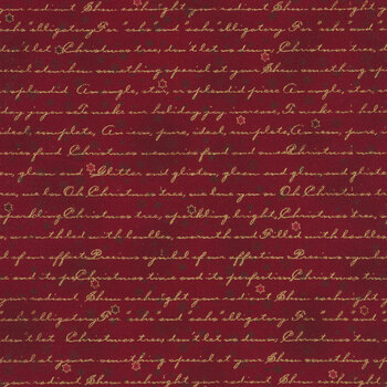 Stof Christmas - Frosty Snowflake 4590-404 Red/Gold by Stof Fabrics, Image