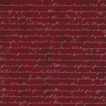 Stof Christmas - Frosty Snowflake 4590-417 Red/Silver by Stof Fabrics, Image