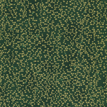 Stof Christmas - Frosty Snowflake 4590-801 Green/Gold by Stof Fabrics, Image