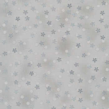 Stof Christmas - Frosty Snowflake 4590-902 Gray/Silver by Stof Fabrics, Image