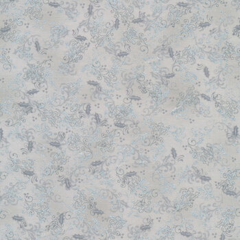 Stof Christmas - Frosty Snowflake 4590-904 Gray/Silver by Stof Fabrics, Image