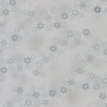 Stof Christmas - Frosty Snowflake 4590-905 Gray/Silver by Stof Fabrics, Image