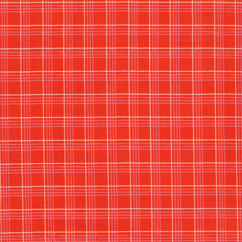 Oh What Fun 23315-RED Christmas Plaid by Elea Lutz for Poppie Cotton, Image