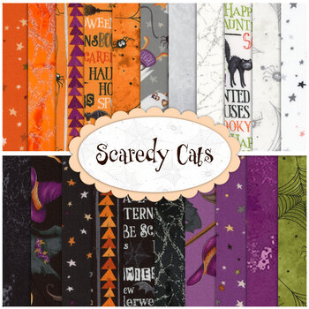 Scaredy Cats   21 FQ Set by Windham Fabrics, Image
