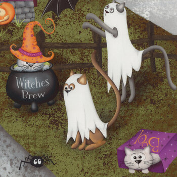 Scaredy Cats 53532DP-1 Panel by Windham Fabrics, Image