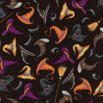 Scaredy Cats 53534-2 Midnight by Windham Fabrics REM, Image