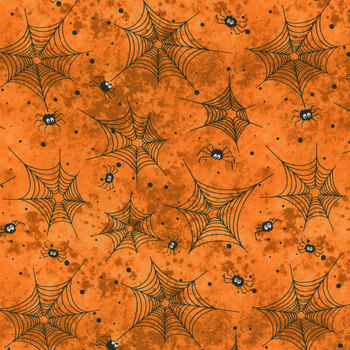 Scaredy Cats 53536-6 Orange by Windham Fabrics, Image