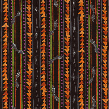 Scaredy Cats 53537-2 Midnight by Windham Fabrics, Image