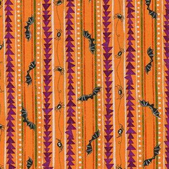 Scaredy Cats 53537-6 Orange by Windham Fabrics, Image