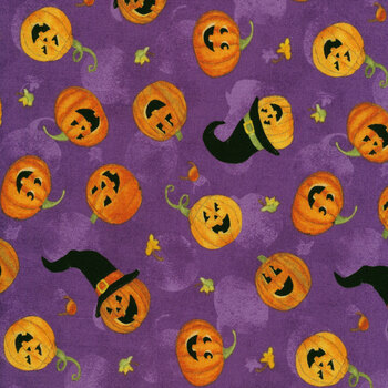 The Boo Crew 39794-687 Purple by Susan Winget for Wilmington Prints, Image