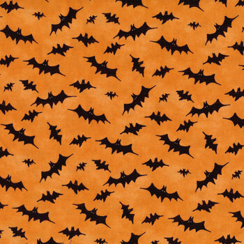 The Boo Crew 39797-897 Orange by Susan Winget for Wilmington Prints, Image