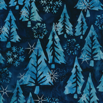 Winter Wonderland 22066-59 Ocean by Robert Kaufman Fabrics, Image