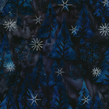 Winter Wonderland 22066-69 Midnight by Robert Kaufman Fabrics, Image