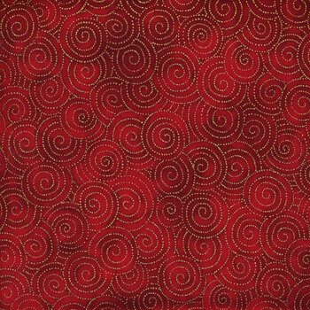 Jeweled Leaves 21613-91 Crimson by Robert Kaufman Fabrics