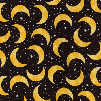 Spooky Friends 7054G-94 Black by Studio E Fabrics, Image