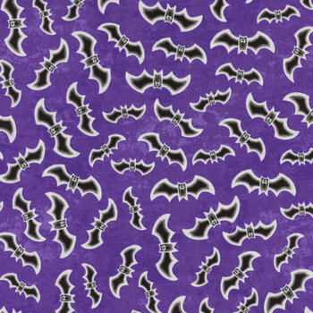 Spooky Friends 7057G-59 Purple by Studio E Fabrics, Image