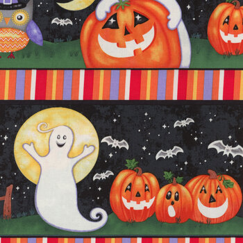 Spooky Friends 7061G-93 Multi by Studio E Fabrics, Image