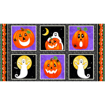 Spooky Friends 7062G-93 Multi Panel by Studio E Fabrics, Image