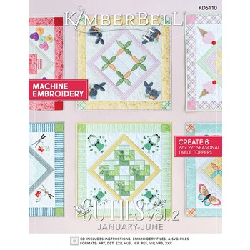 Kimberbell Cuties Vol. 2: January - June Machine Embroidery Book, Image