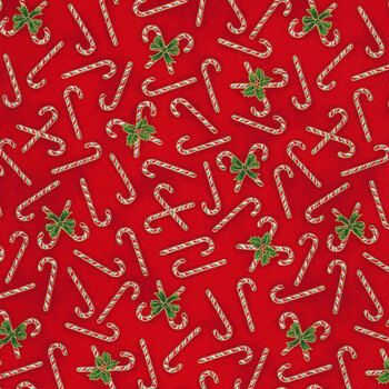 Holiday Charms 19949-3 Red by Robert Kaufman Fabrics, Image