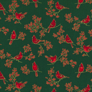 Holiday Charms 20967-7 Green by Robert Kaufman Fabrics, Image