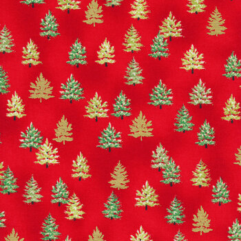 Holiday Charms 21620-91 Crimson by Robert Kaufman Fabrics, Image