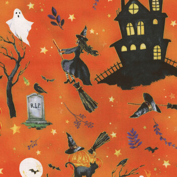 Happy Haunting V5179-604 Halloween by Hoffman Fabrics REM, Image