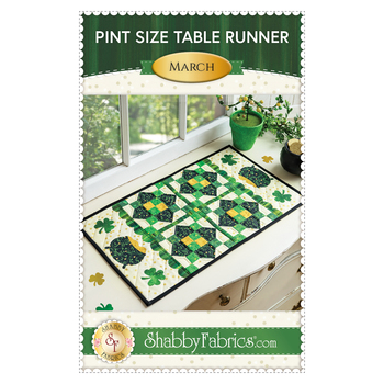 Pint Size Table Runner Series - March Pattern - PDF Download, Image