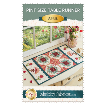 Pint Size Table Runner Series - April Pattern - PDF Download, Image