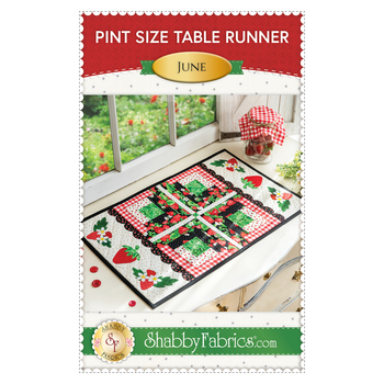 Pint Size Table Runner Series - June Pattern - PDF Download, Image