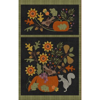 Autumn Harvest Flannel MASF9950-J Panel by Bonnie Sullivan for Maywood Studio, Image