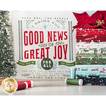 Good News Great Joy  34 FQ Set + Panel by Moda Fabrics, Image