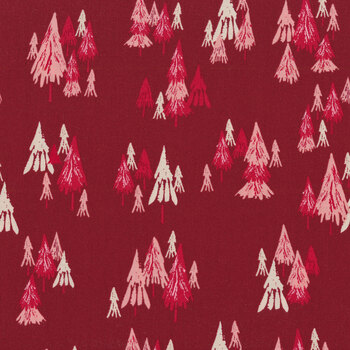 Good News Great Joy 45562-14 Cranberry by Moda Fabrics, Image