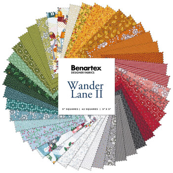 Wander Lane II  5x5s by Nancy Halvorsen for Benartex, Image