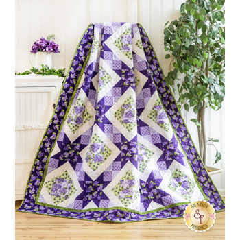  Rosy Stars Quilt Kit - Elizabeth Flannel